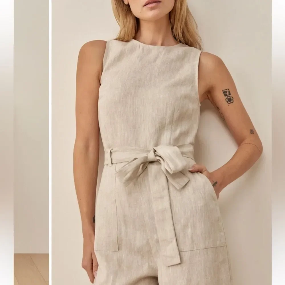 Reformation Naomi linen jumpsuit